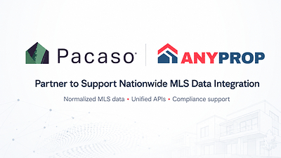 Pacaso and AnyProp Partner to Support Nationwide MLS Data Integration