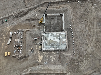 Figure 2 – First concrete pour for EP2 ball mill foundation – July 2026