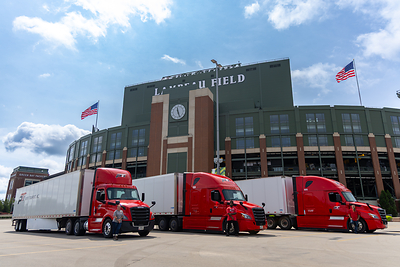PTI Trucks and Drivers at Lambeau Field