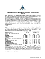 Rockpoint Reports First Quarter Fiscal 2027 Results and Declares Quarterly Dividend
