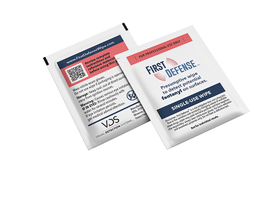 First Defense Wipe Individual Use Wipe Packaging