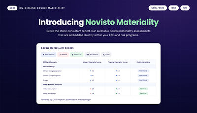 Novisto Materiality