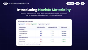 Novisto Unveils Industry's First On-Demand Materiality Solution, Fully Integrated into Its Core Sustainability Platform
