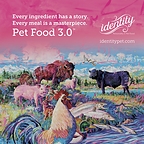 Identity Pet Nutrition’s “Pet Food 3.0®” brand artwork represents the company’s vision for a new generation of pet food centered on ingredient transparency, nutritional innovation, and personality.
