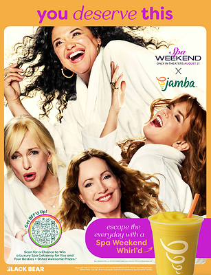 JAMBA BRINGS SPA WEEKEND TO LIFE WITH LIMITED-TIME SMOOTHIE AND THE ULTIMATE GETAWAY SWEEPSTAKES 