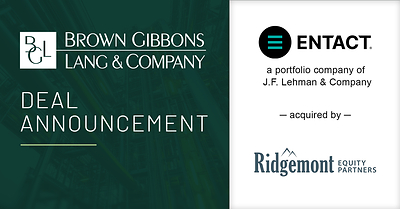 BGL Announces the Sale of ENTACT to Ridgemont Equity Partners