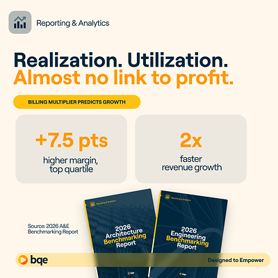 BQE’s 2026 A&E Benchmarking Reports Reveal Which Metrics Actually Predict Firm Performance
