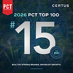 CERTUS ranks #15 on the PCT Top 100 list.