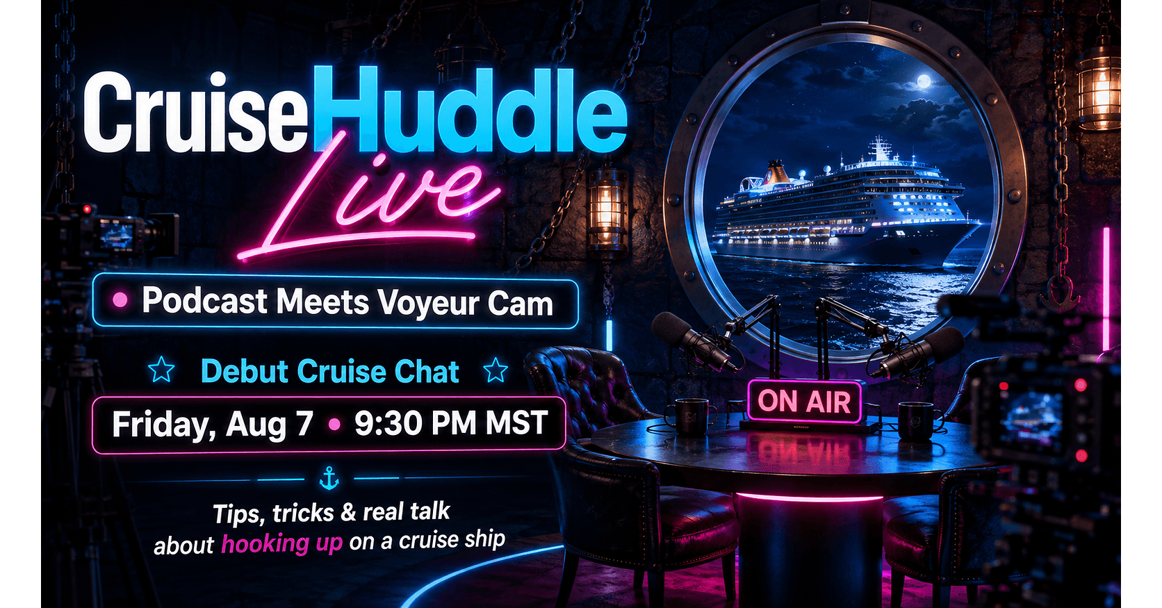 CruiseHuddle Launches Live Series Exploring Adult Connections, Consent and Safety at Sea