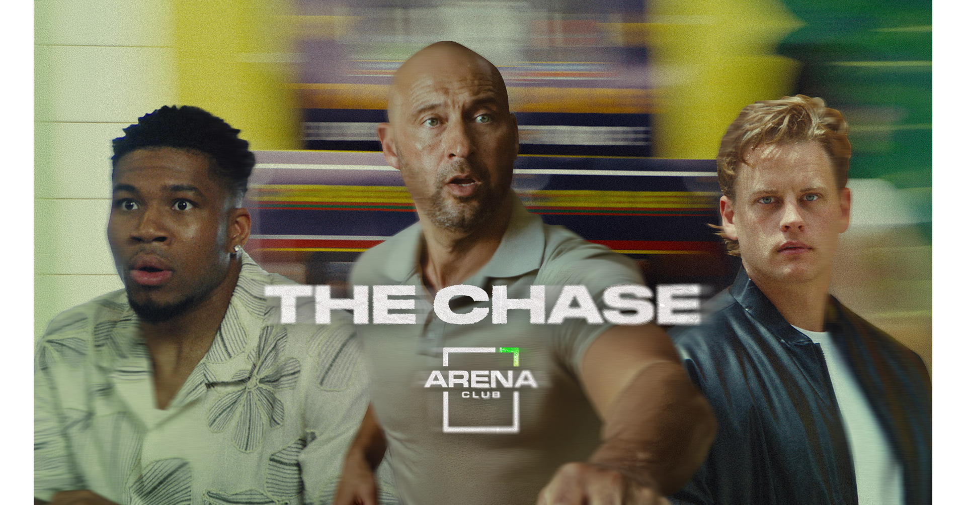 Derek Jeter, Giannis Antetokounmpo and Joe Burrow Join the Chase in Arena Club's New National Campaign
