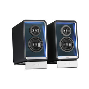 Edifier QR65: bocinas de escritorio con audio Hi-Res, iluminación y carga rápida TurboGaN