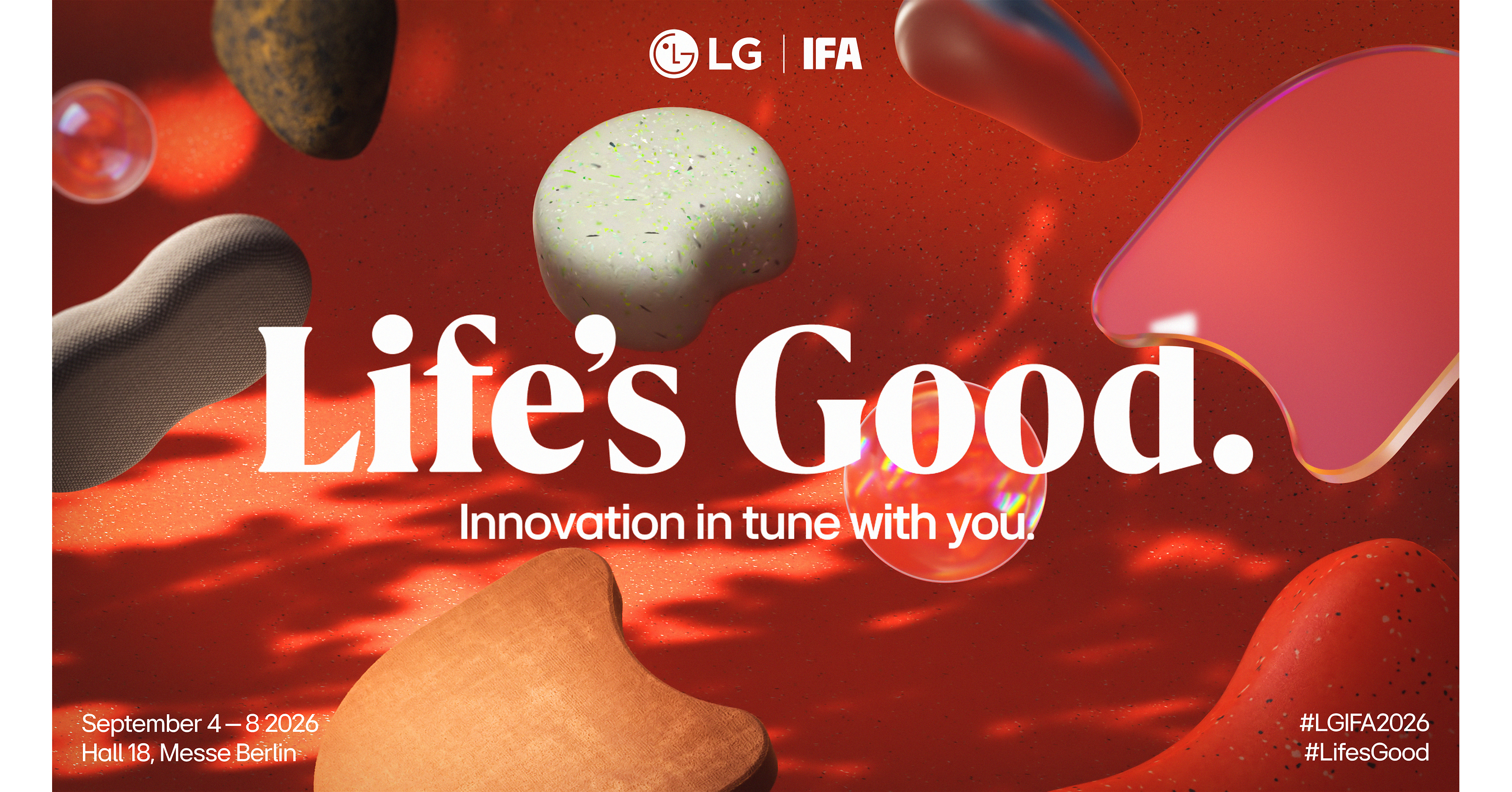 LG ELECTRONICS INVITES THE WORLD TO EXPERIENCE "INNOVATION IN TUNE WITH YOU" AT IFA 2026