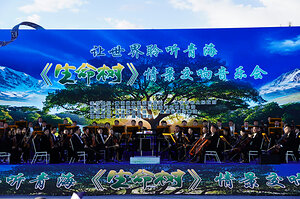 Xinhua Silk Road: "Born to be Alive" scenario-themed symphony concert debuts in Delingha of China's Qinghai