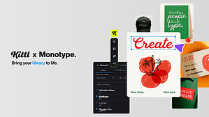 Monotype and Kittl Expand Partnership To Bring Brand Typography Directly Into Creative Workflows