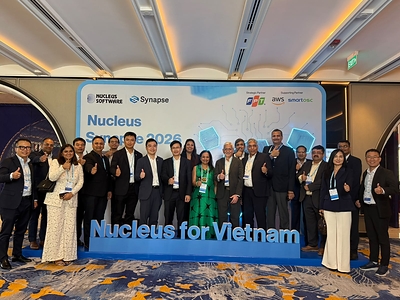 Nucleus Software and FPT leaders at the inaugural Nucleus Synapse Vietnam 2026 in Hanoi