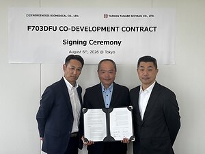 Energenesis Biomedical and Taiwan Tanabe Seiyaku Enter Joint Development Agreement for ENERGI-F703DFU