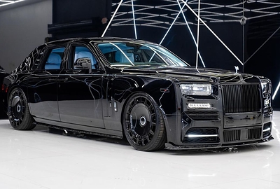 Front-quarter view of the 2025 Tesla Cybertruck MANSORY