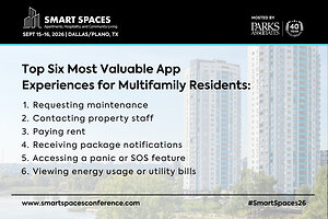 Parks Associates Releases "Top Six Most Valuable Multifamily App Experiences" for MDU Residents