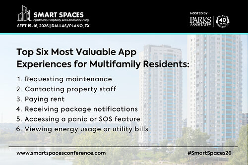 Parks Associates MDU Research: Valuable App Experiences Parks Associates MDU Research: Valuable App Experiences