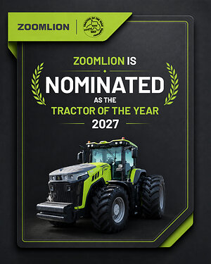 Zoomlion DV3504 Hybrid Tractor Shortlisted for Two Categories of TOTY 2027, Marking a Breakthrough for Chinese High-Horsepower Agricultural Machinery