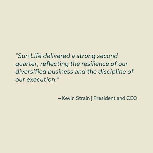 Sun Life Reports Second Quarter 2026 Results