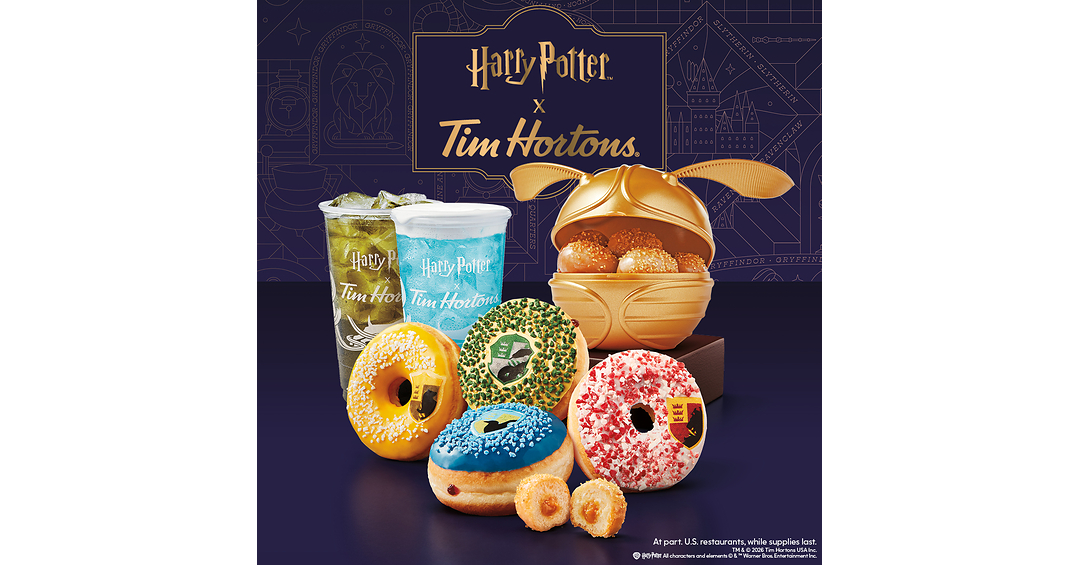 Tim Hortons invites guests to celebrate Back to Hogwarts with Harry Potter™ inspired menu items, merch, limited-edition packaging and more - launching Aug. 12