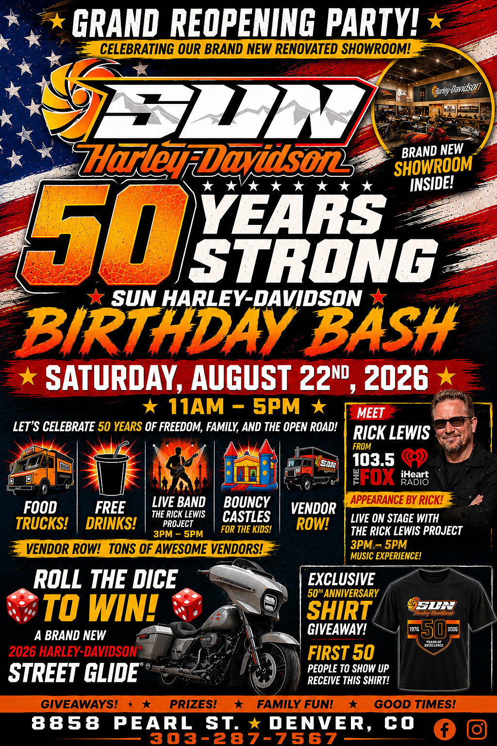 Sun Harley-Davidson feiert 50 Jahre mit Wiedereröffnung und Sparangeboten