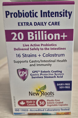 Avis public - Un lot de produits « Intensité Probiotique » de la marque New Roots Herbal fait l'objet d'un rappel en raison d'une mention indiquant à tort que le produit est « sans produits laitiers »
