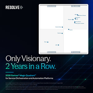 Resolve Named a Visionary in the 2026 Gartner® Magic Quadrant™ for Service Orchestration and Automation Platforms