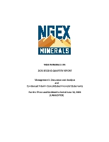 NGEx Minerals Q2 2026 Shareholder Report
