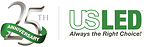 US LED 25th Anniversary Logo