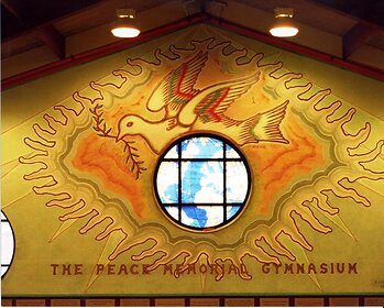 The Art of Guillermo Esparza. Peace Dove Mural, detail. Metropolitan Greek Orthodox Cathedral of St. John The Theologian. Tenafly, New Jersey. All Rights Reserved.