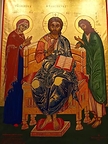 The Art of Guillermo Esparza. Grand Deesis Mural Icon, detail. Catholic Center, New York University. All Rights Reserved.