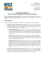 NGEx Reports Q2 2026 Results
