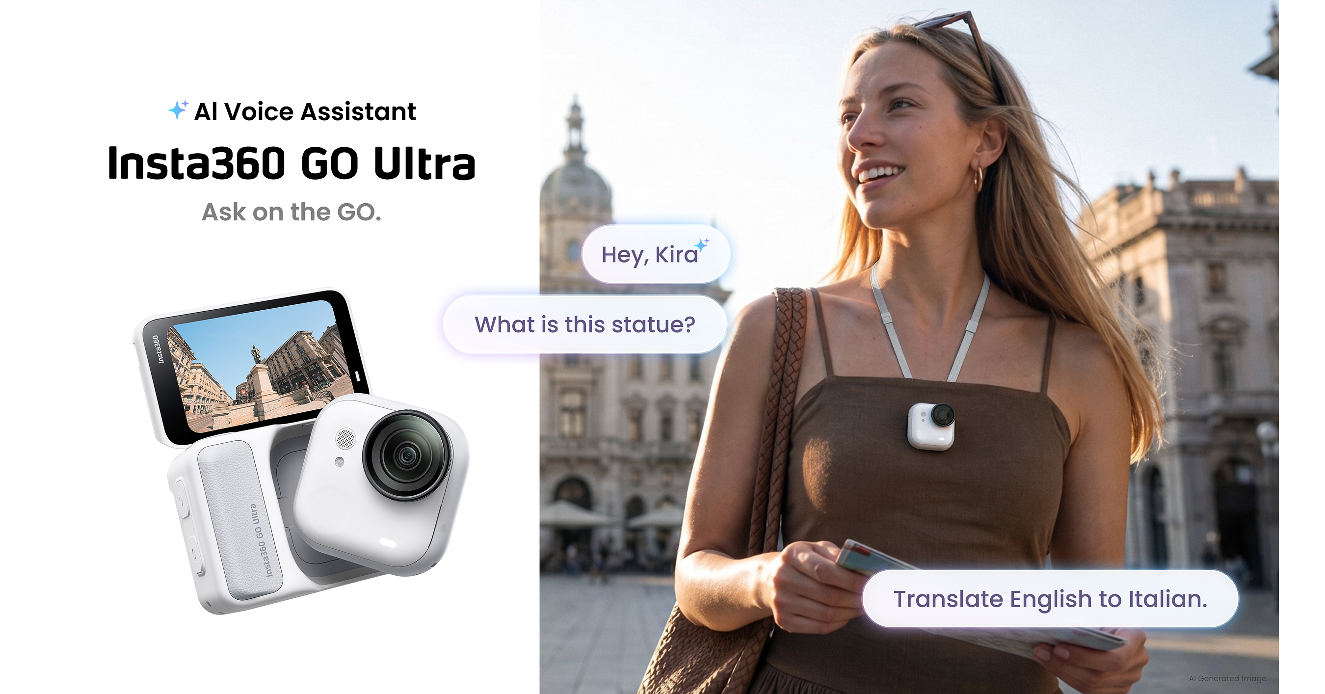 Insta360 Launches AI Voice Assistant for GO Ultra