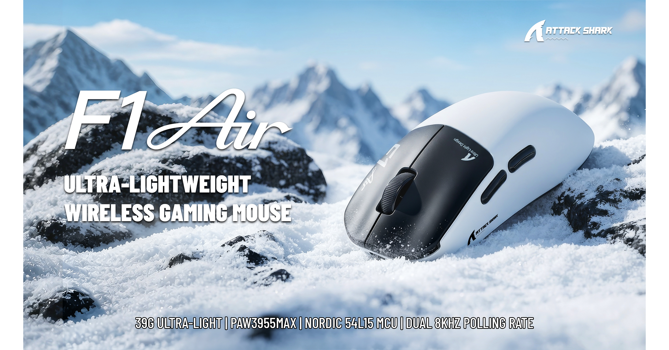 ATTACK SHARK Unveils F1 AIR, a 39g Flagship Gaming Mouse Built for Competitive Precision and Speed