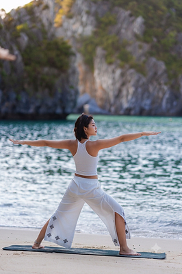 A guided Yoga and Ocean Breathwork experience A guided Yoga and Ocean Breathwork experience