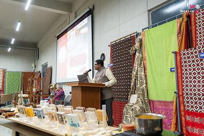Woxsen University celebrates National Handloom Day with a special handloom workshop, held in association with Weaver Service Centre, Hyderabad