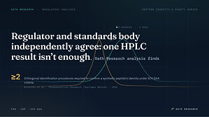 Regulator and standards body independently agree: one HPLC result isn't enough, Oath Research analysis finds