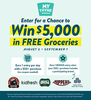 Fresh Thyme Market Gives Shoppers a Chance to Win $5,000 in Free Groceries