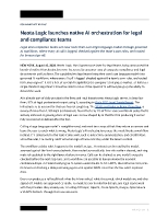 PDF - Neota Logic AI Orchestration Press Release 08-10-2026