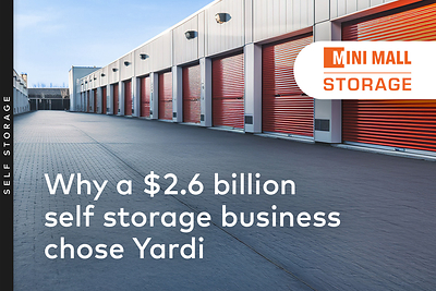 Mini Mall Storage chooses Yardi Storage Manager as its enterprise solution to build a resilient, sustainable operational infrastructure