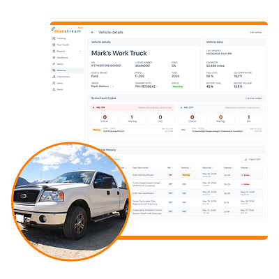 Drivestream Vehicle Health View