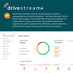 Drivestream Plus Fleet Solution Launch Quote Square