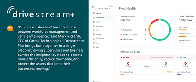 Drivestream Plus Fleet Solution Launch Quote Landscape