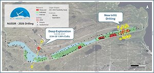 Blue Moon Announces Initial Results from Ongoing Infill Drilling Campaign at its Nussir Project and Further Deep Drilling Exploration Results