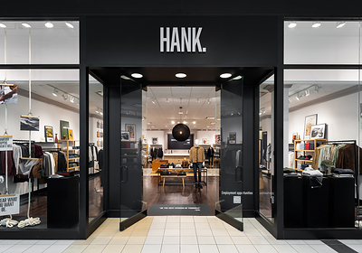 HANK. storefront at Upper Canada Mall.