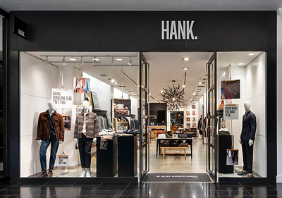 HANK. Storefront at Bayfield Village.