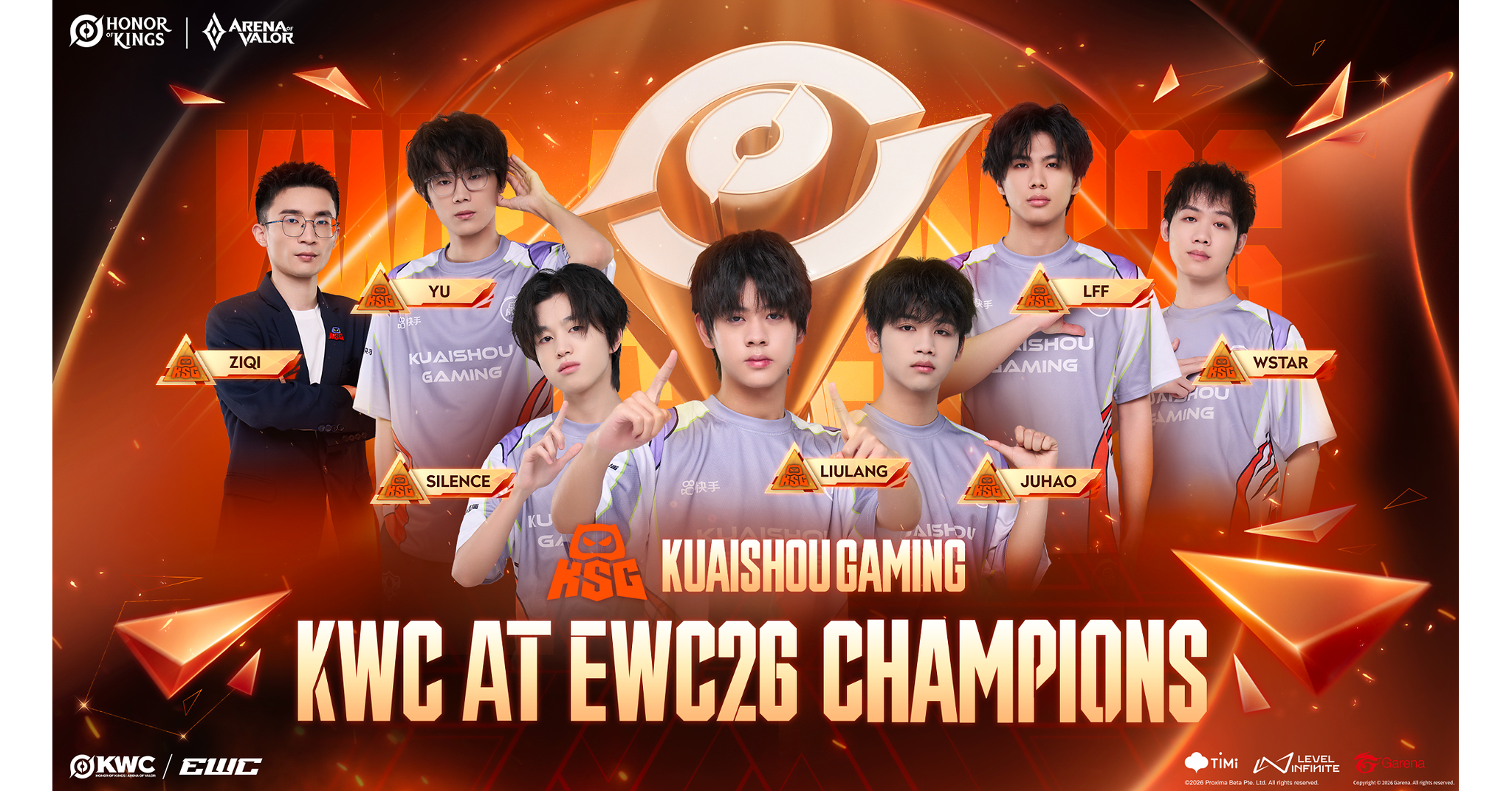 KUAISHOU GAMING WINS AT THE HONOR OF KINGS WORLD CUP AT ESPORTS WORLD CUP 2026 AS PACKED GLOBAL ESPORTS SEASON HITS FULL SWING