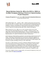 Steady Solutions Press Release